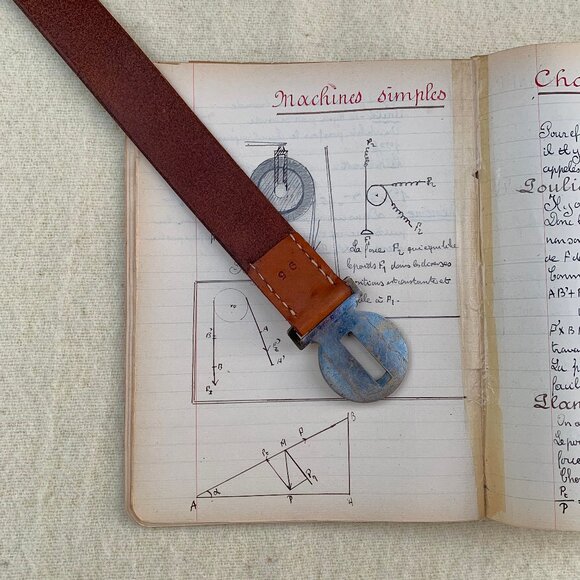 Swiss Boy Scout leather belt vintage - Picture 8 of 13